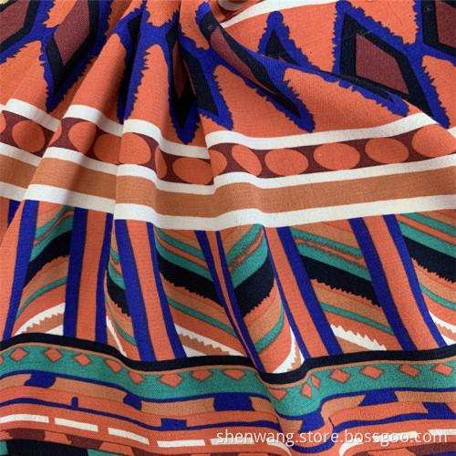 Viscose Rayon Amunzen Print Ladies' Summer Fabrics